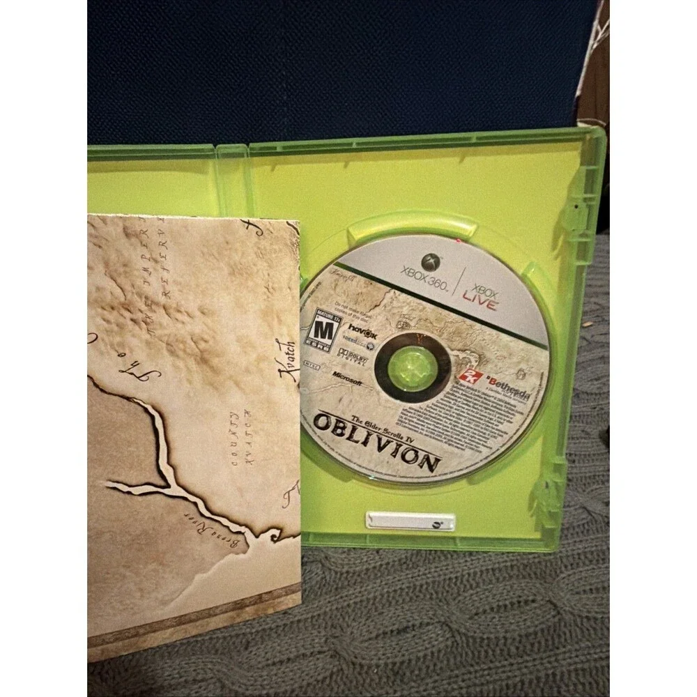 Elder Scrolls IV Oblivion - Microsoft Xbox 360 CIB with Map Excellent Condition